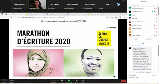 Amnesty International a maratón písania listov